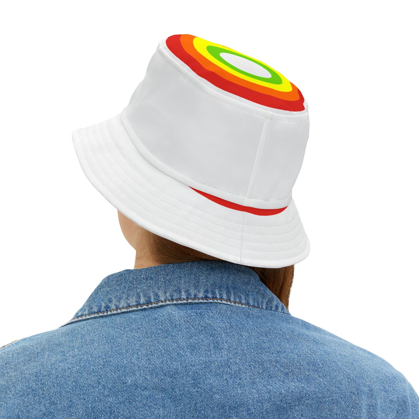 Rainbow Snow Bucket Hat - Festival Ready!