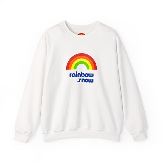 Rainbow Snow Heavy Blend Crewneck (Unisex)