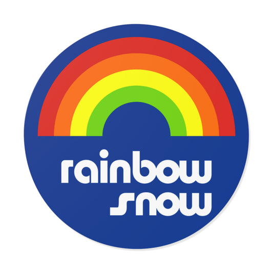 Rainbow Snow Vinyl Stickers - 2"